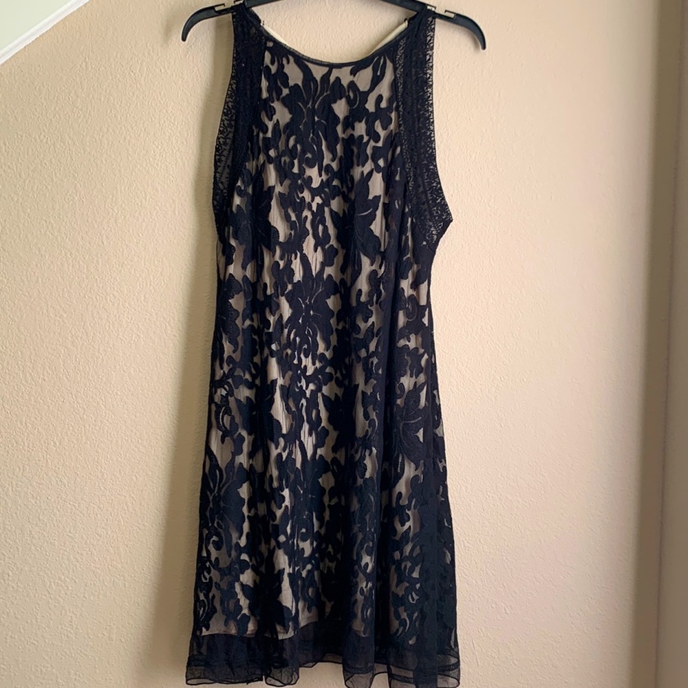 Short black mesh dress